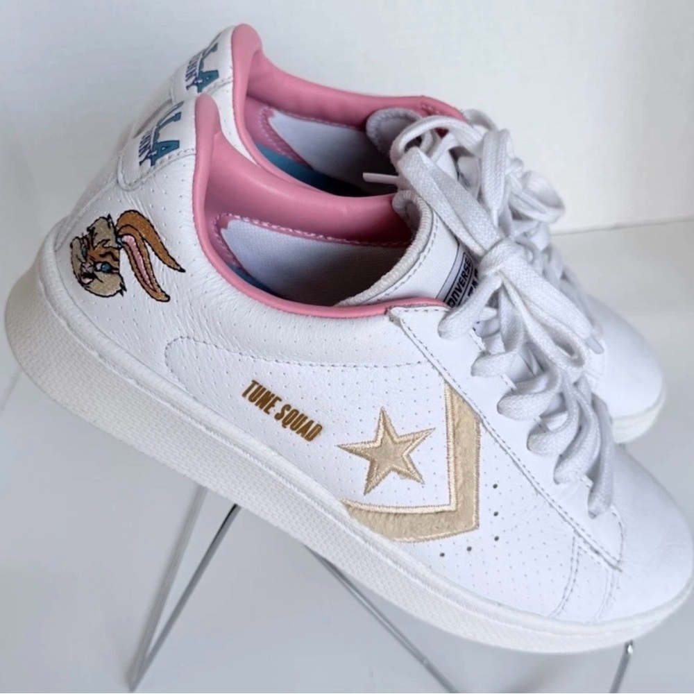 Converse Space Jam x Pro Leather Lola Bunny Shoes Sneakers 5.5 Mens 7 Womens